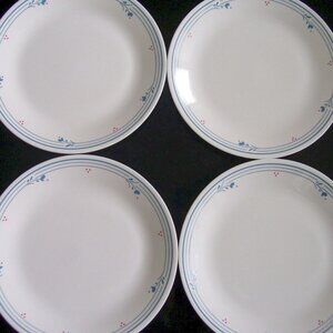 4  Corelle Country Violets Bread and Butter Plates